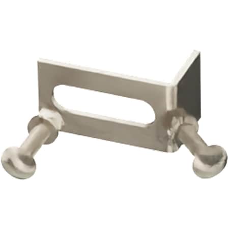Ekena Millwork Premium Barn Door Corner Converging Bracket, White Bronze GB6001OCWZ